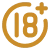 18 plus age restriction symbol