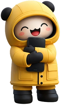 Person holding phone showing winner announcement